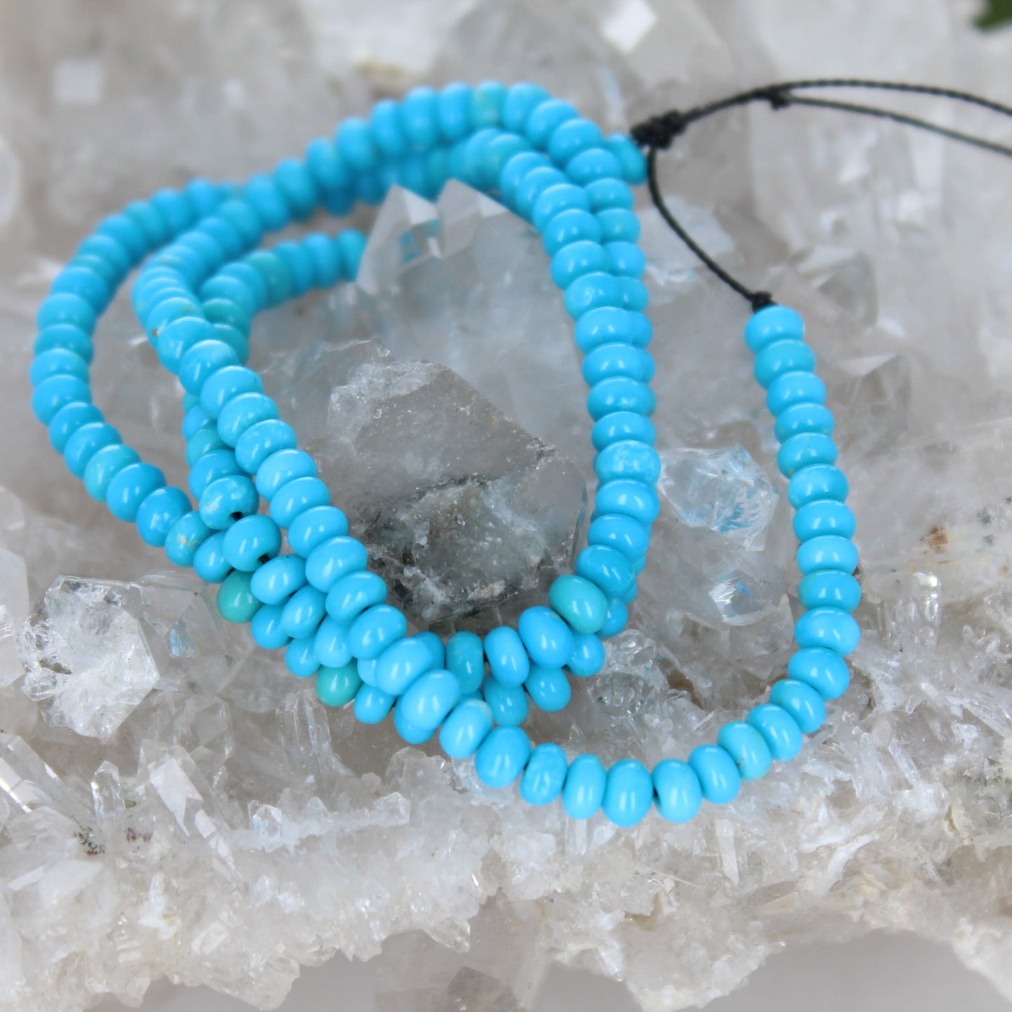 AAA Campitos {Mexican} Vivid Blue Beads Rondelles 4.3mm 16"