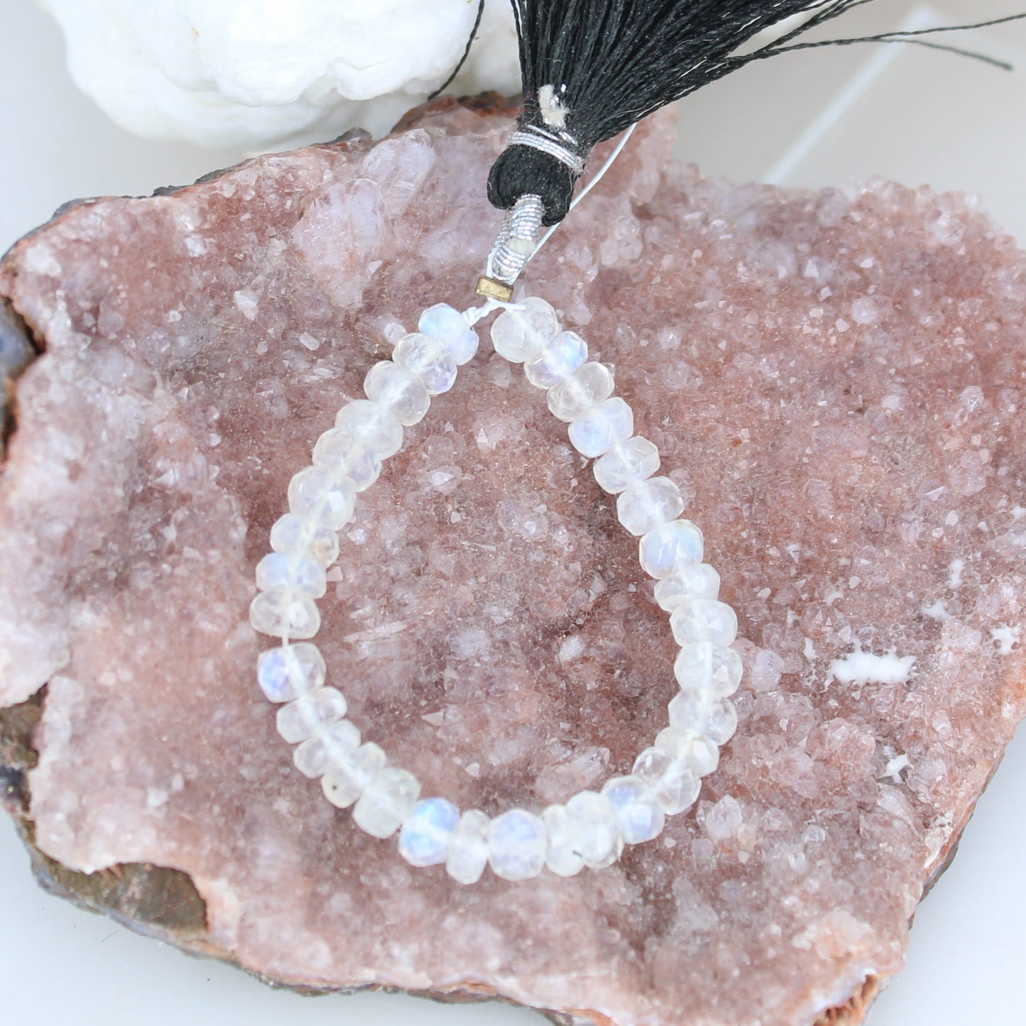 AAA Faceted Moonstone Beads 4.8mm 4" -NewWorldGems