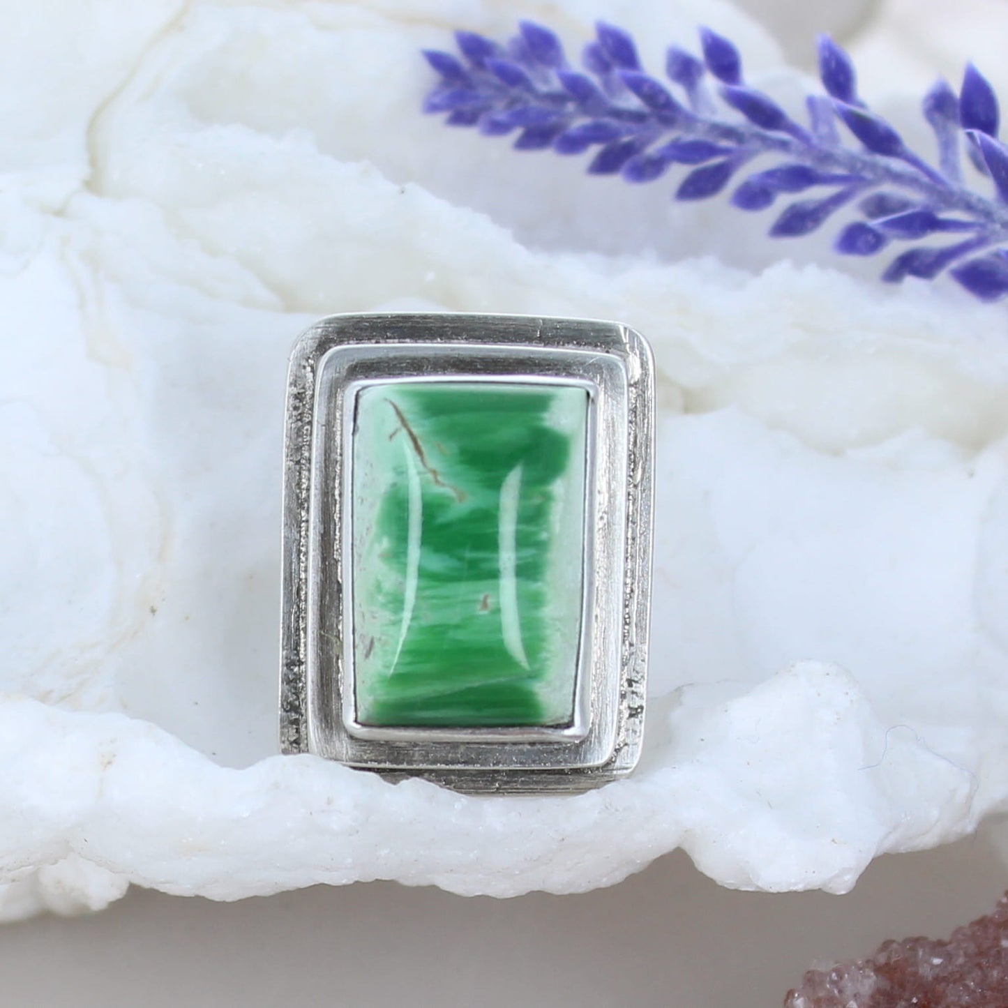 LUCIEN VARISCITE Ring Sterling Hand Crafted New Mexico -NewWorldGems