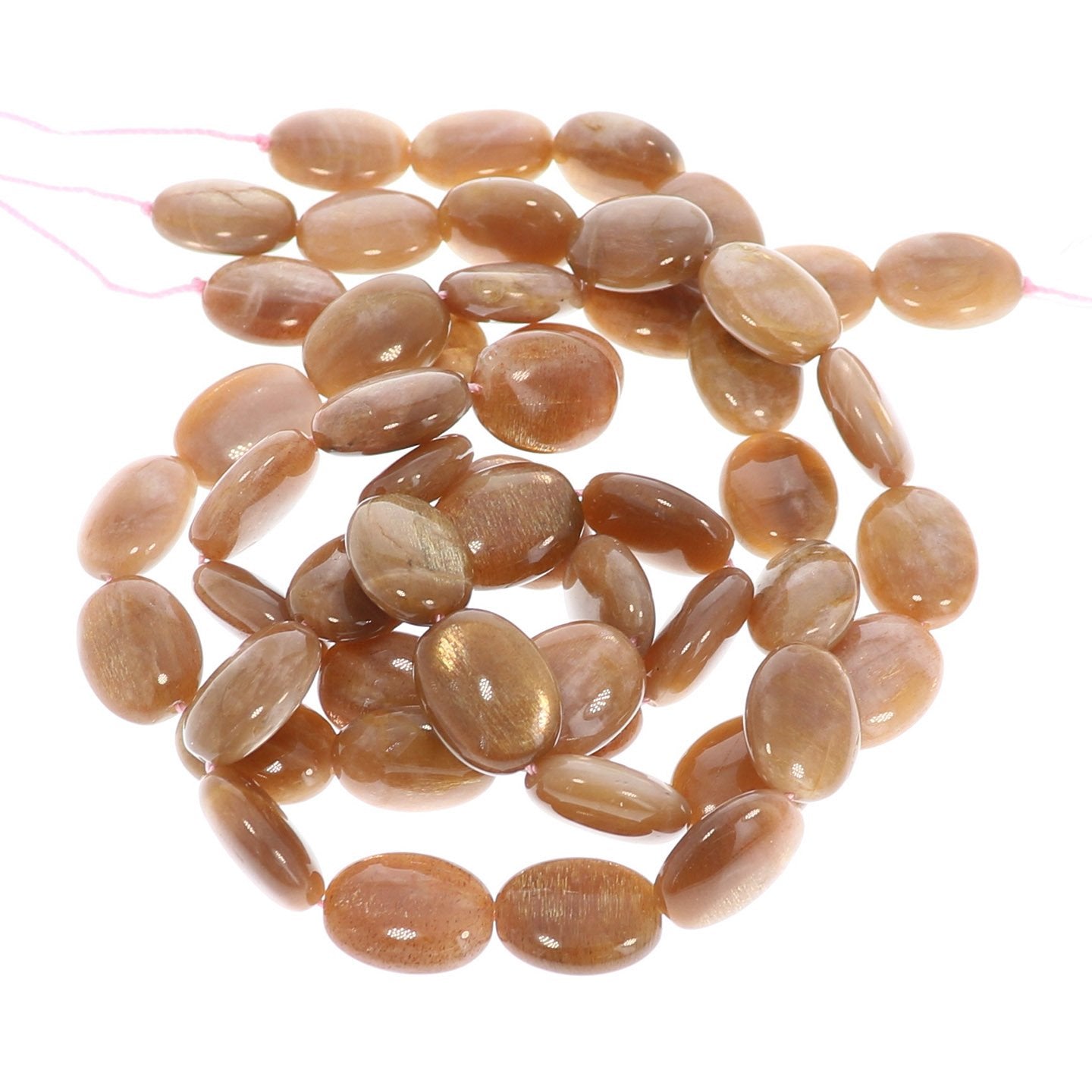 Golden Sunstone Beads Oval 12X16mm