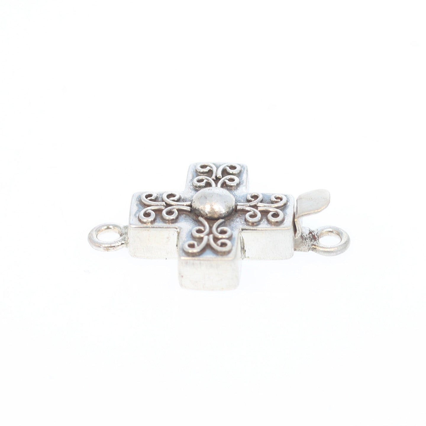 Santa Fe Sterling Filigree Cross Design Clasp -NewWorldGems