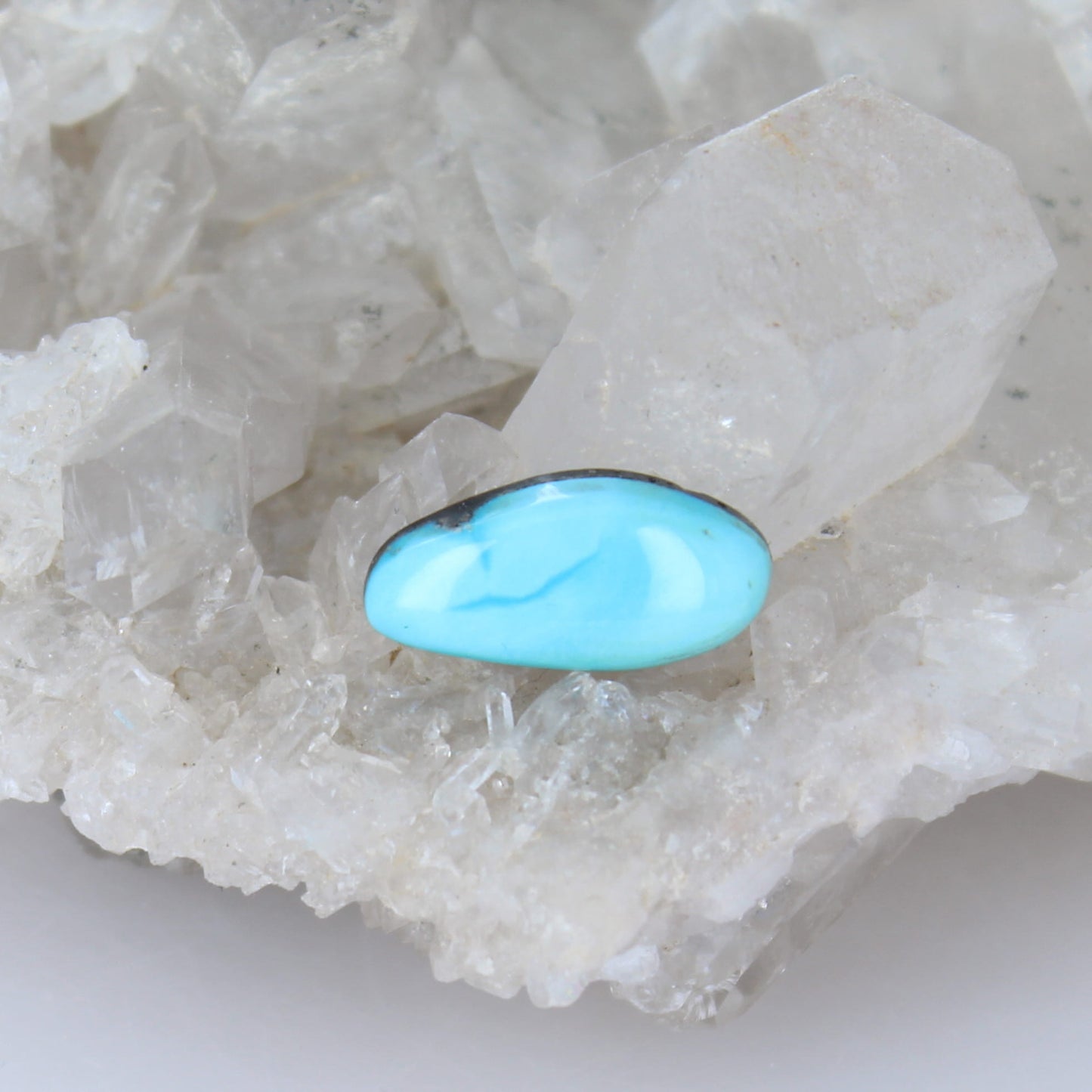 AAA Blue Moon Turquoise Free Form Cabochon 22x11mm