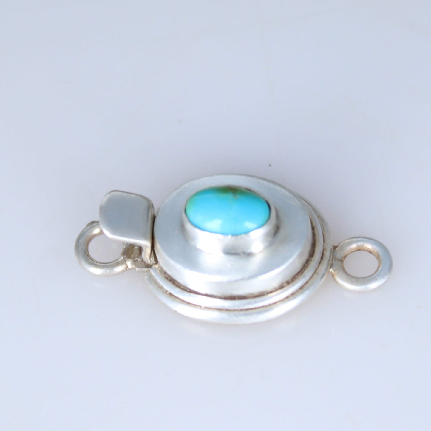 Sonoran Mountain Turquoise Clasp Sterling 4x6mm Small #2