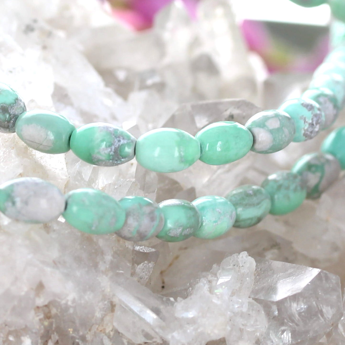 VARISCITE BEADS Tapered Barrel Shaped 6.5x9mm 16"