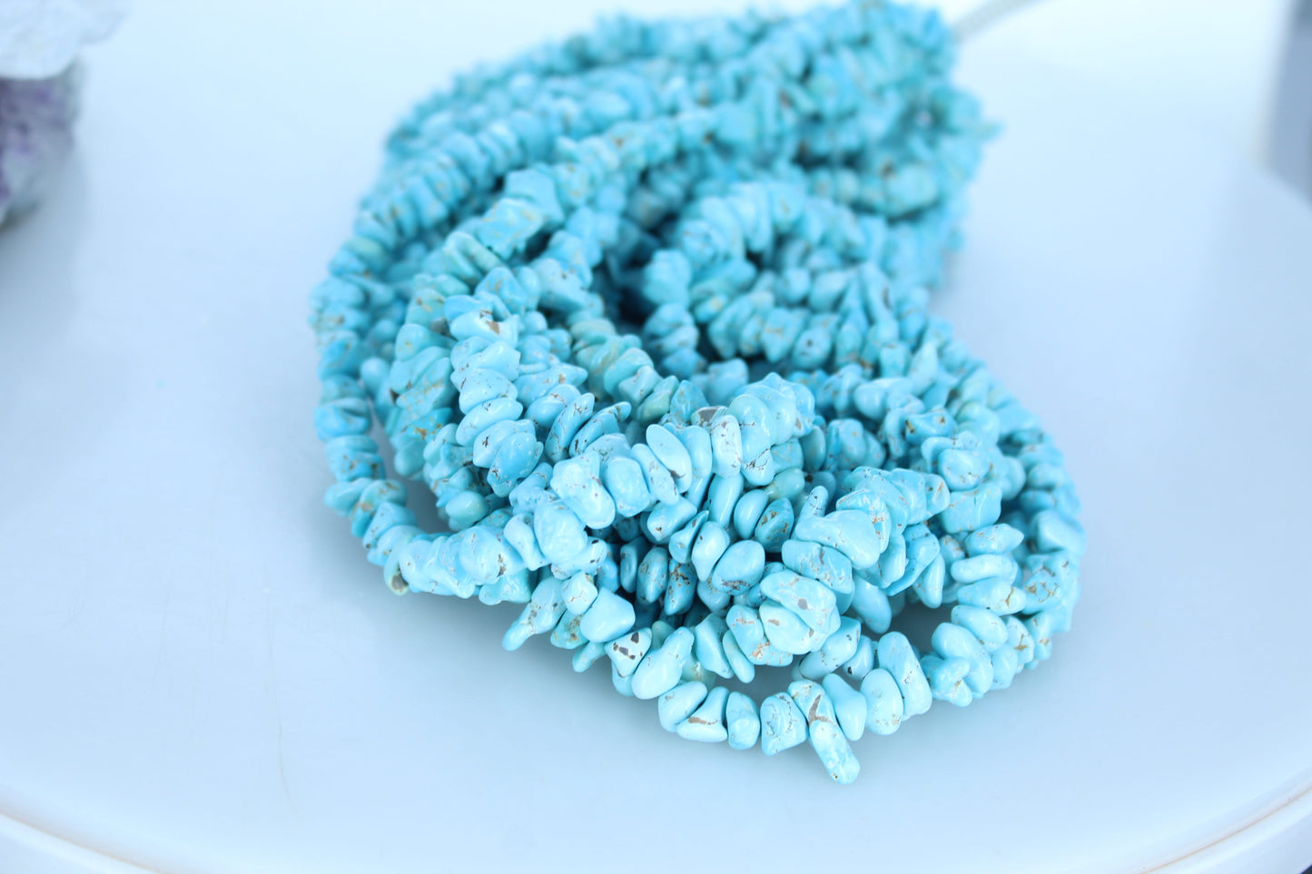 Sky Blue LONE MOUNTAIN Turquoise Beads 7-9mm Nugget Shape 16"