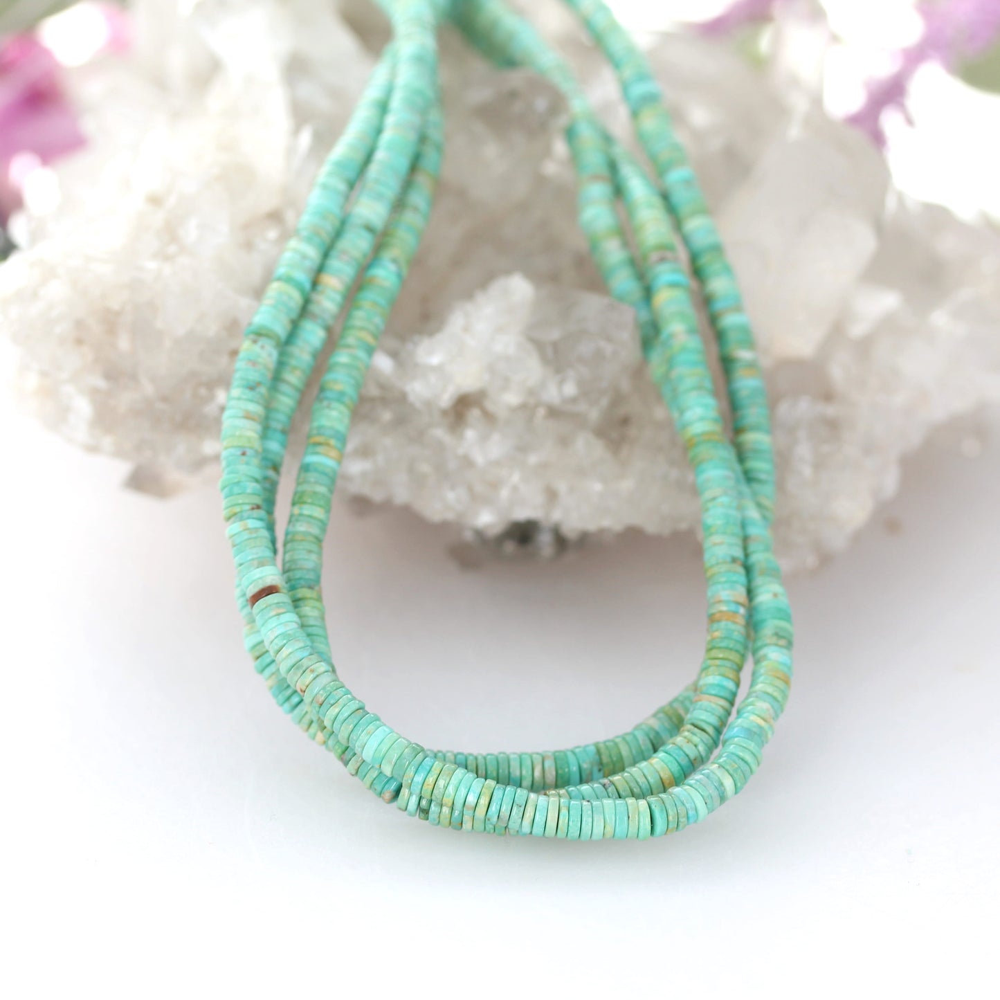Light Sea Green Turquoise Heshi Beads 4mm