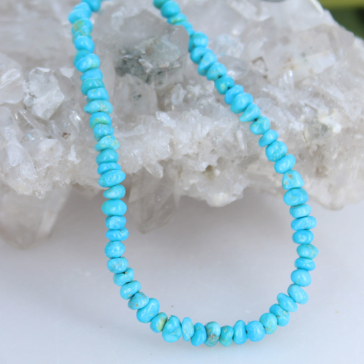 Kingman Turquoise Beads Nuggets 4mm 8"