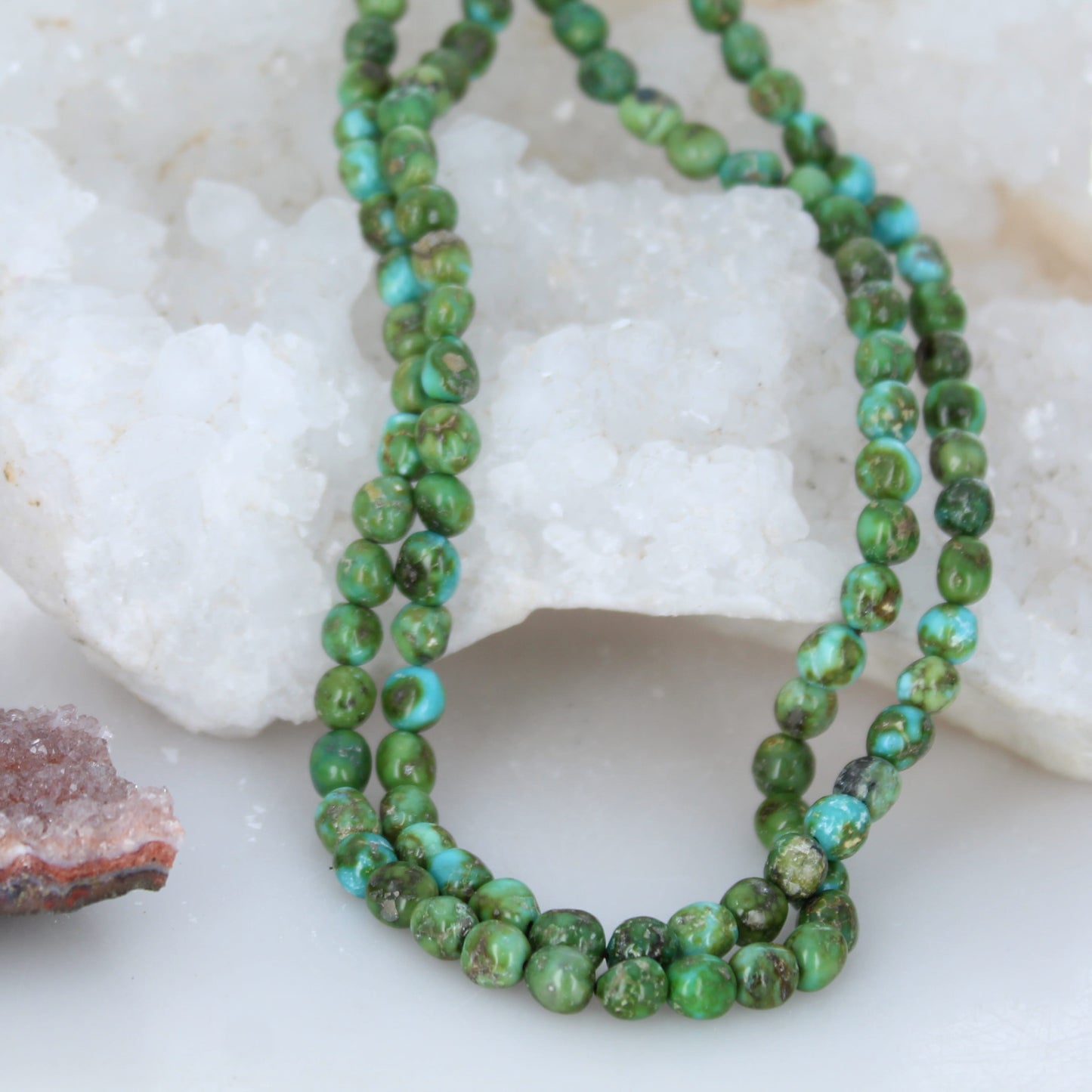 Sonoran Gold Turquoise Beads Lime Green 6.3mm 16"