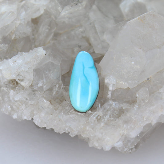 AAA Blue Moon Turquoise Free Form Cabochon 22x11mm
