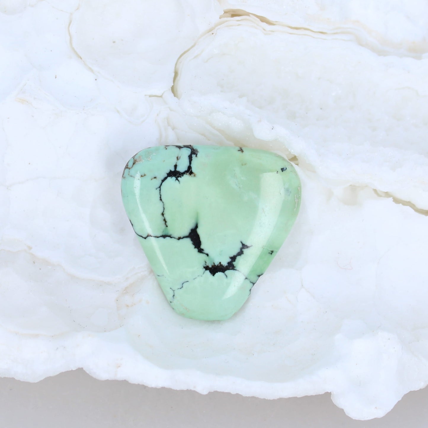 FINEST Mint Green TURQUOISE Cabochon Hubei 35mm -NewWorldGems