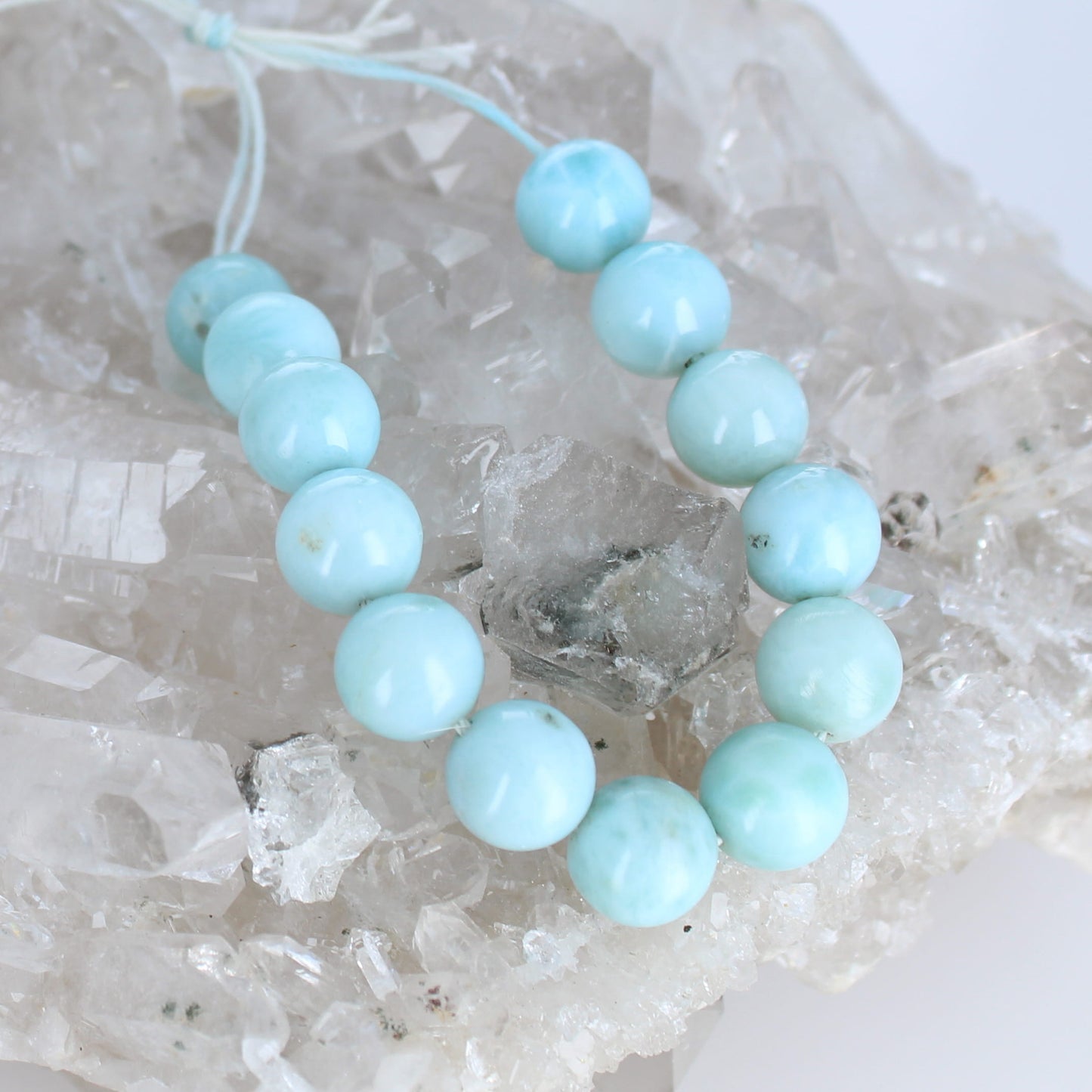 LARIMAR BEADS Round 9.5mm 4"