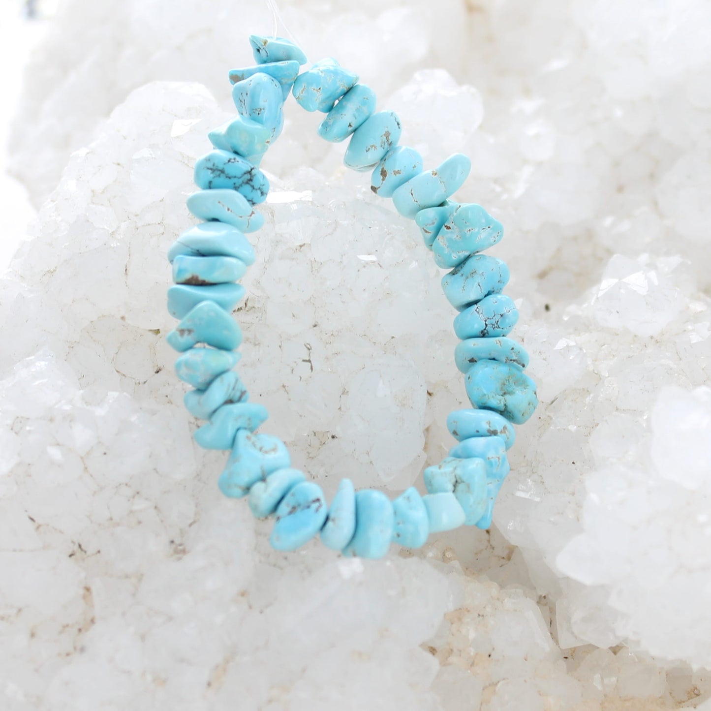 Sky Blue LONE MOUNTAIN Turquoise Beads 7-8mm Nugget Shape 4"