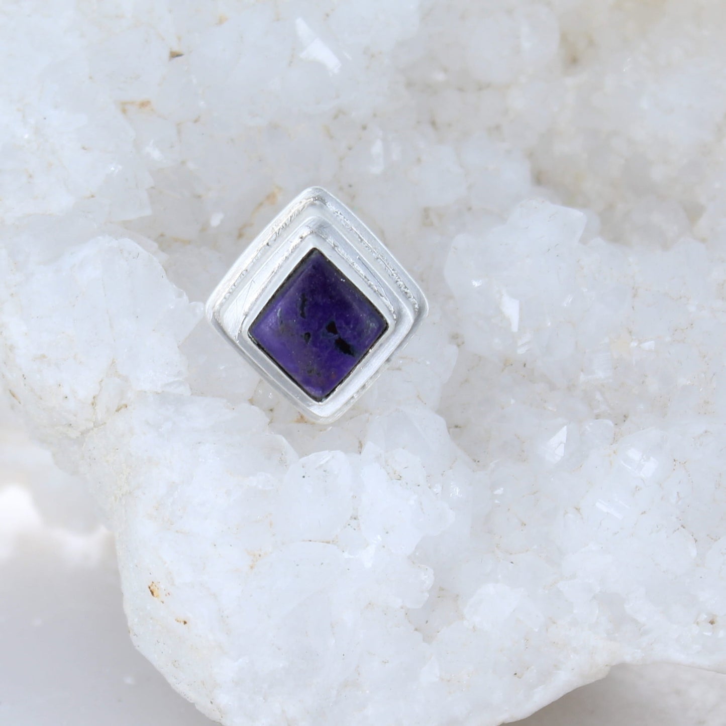 Regal SUGILITE RING Kite Shaped Sterling Size 6.5