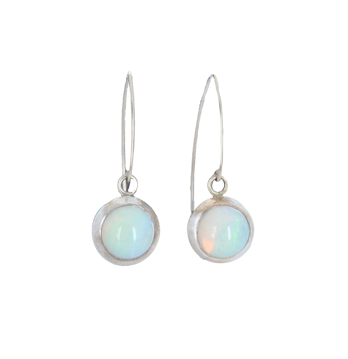 Australian Coober Pedy Opal Earrings Sterling Drops