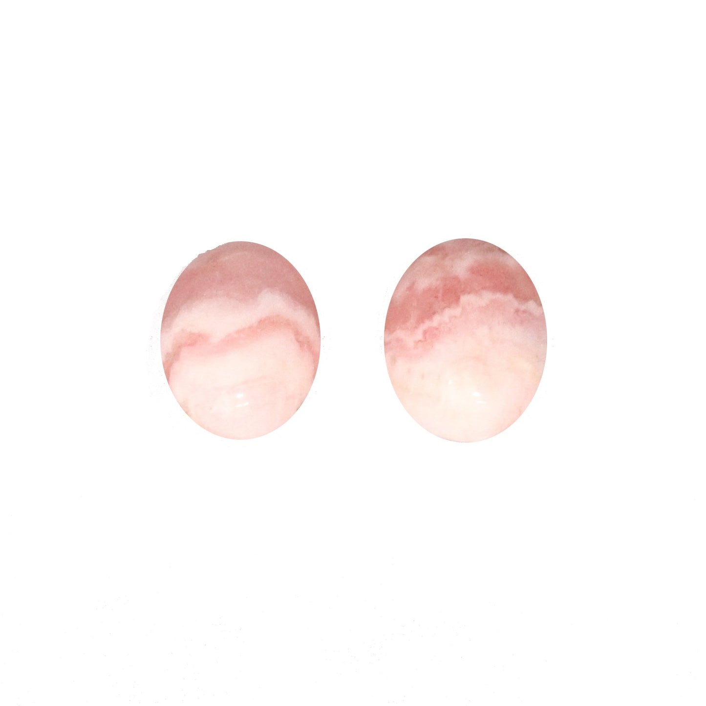Rhodochrosite Cabochon Pair Ovals 6X8Mm,