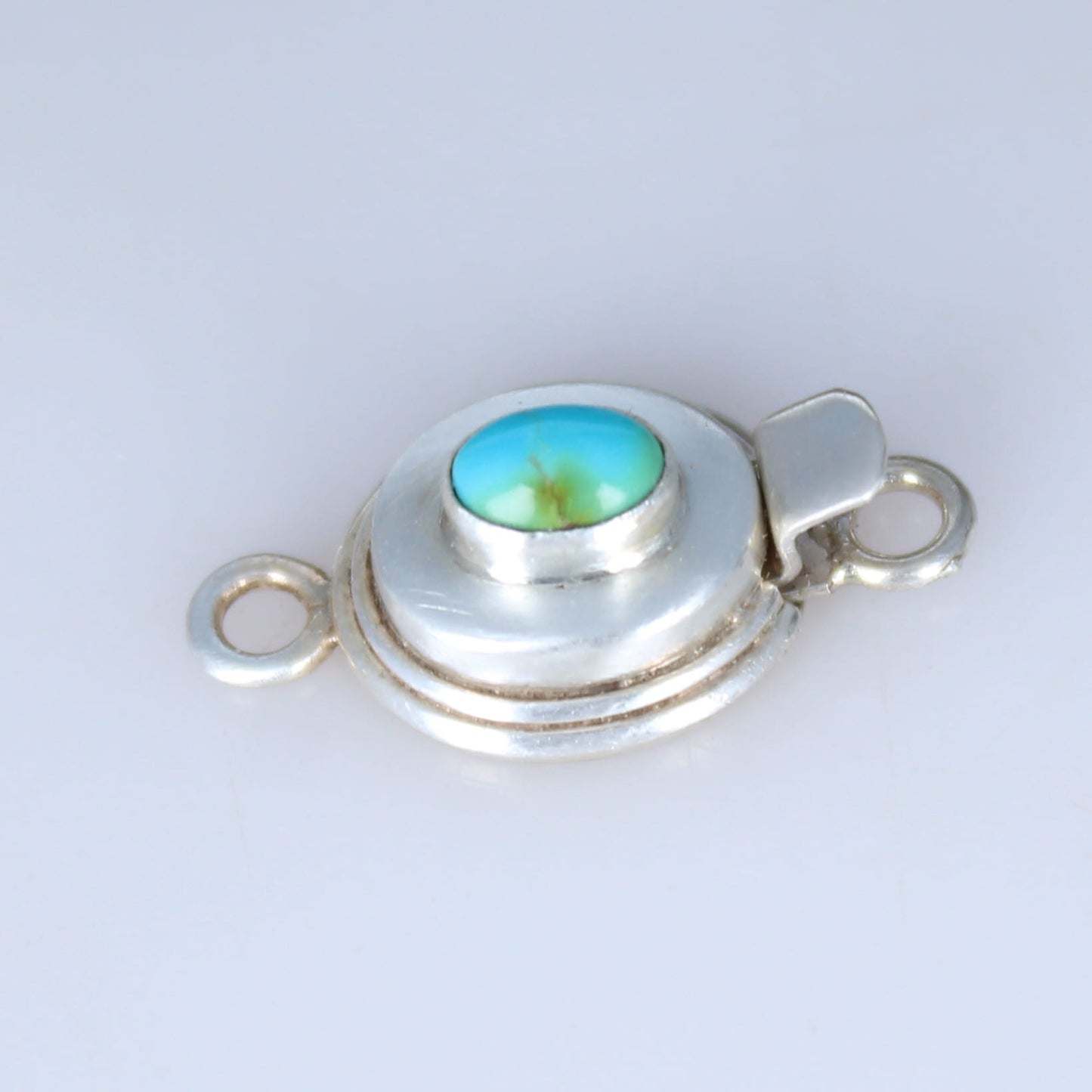 Sonoran Mountain Turquoise Clasp Sterling 4x6mm Small #2