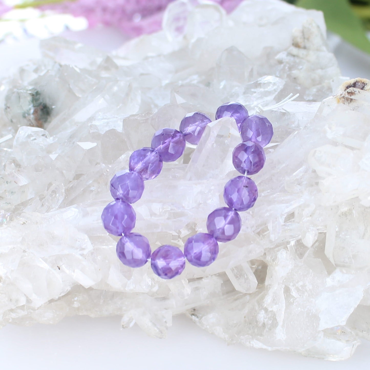 AAA Faceted Amethyst Beads 8mm