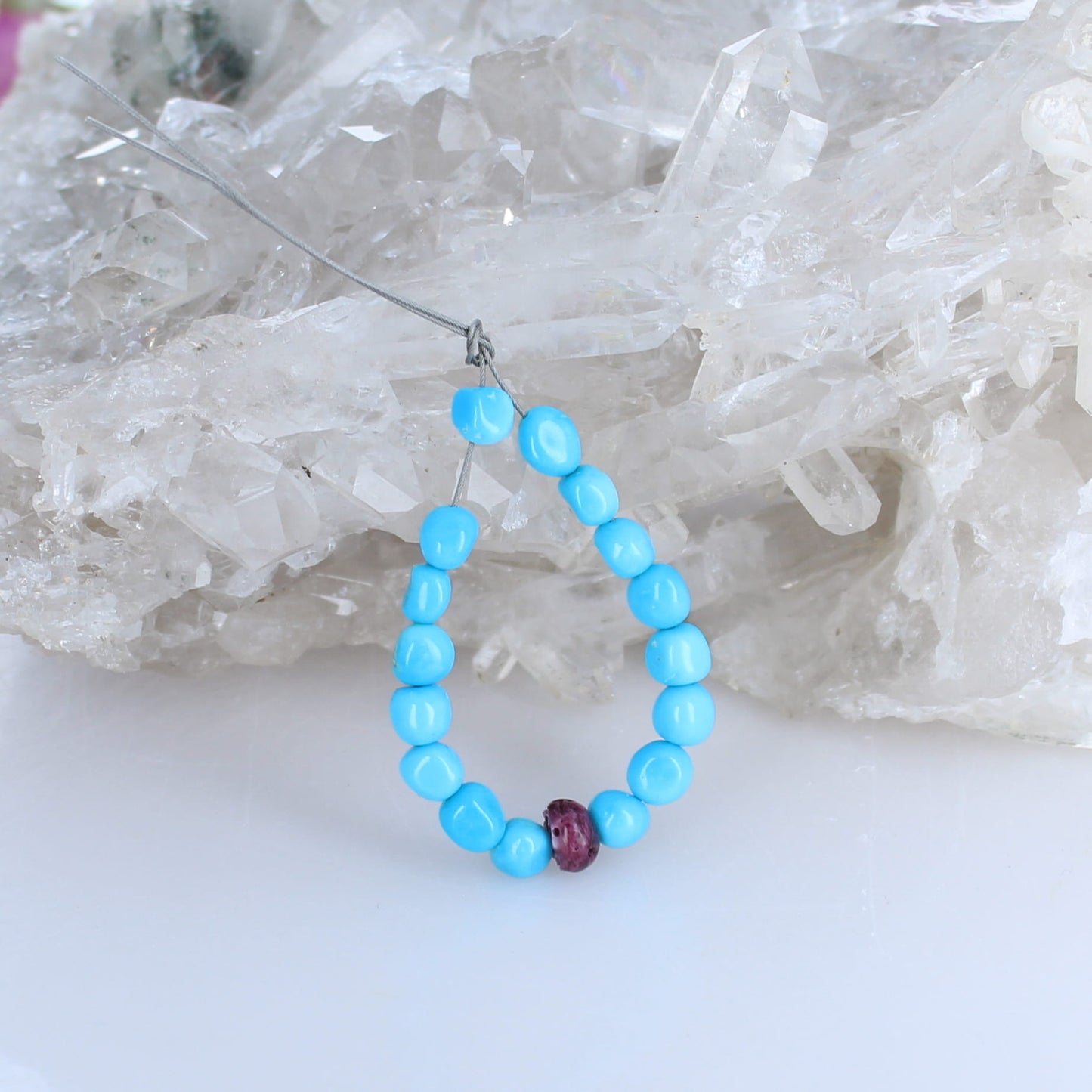 Sleeping Beauty Turquoise Beads Potato Shaped 5mm 3"