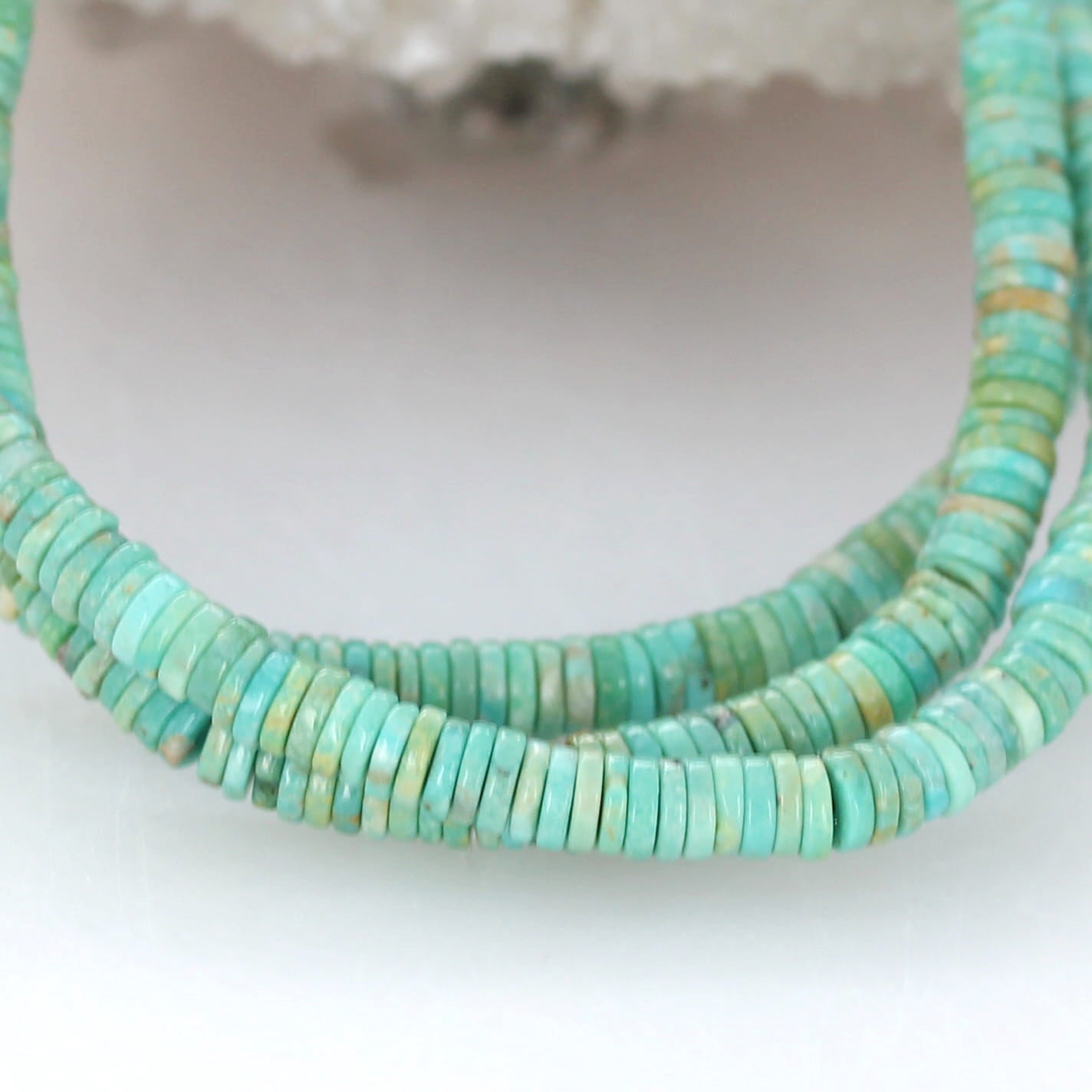 Light Sea Green Turquoise Heshi Beads 4mm