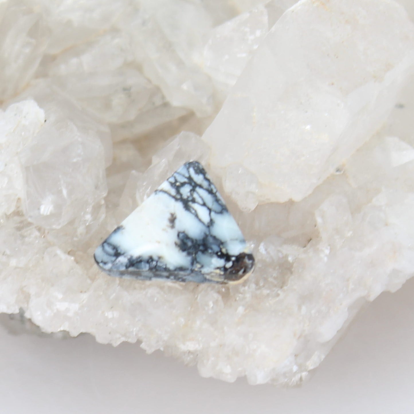 Lilac Turquoise Triangle Shaped Cabochon