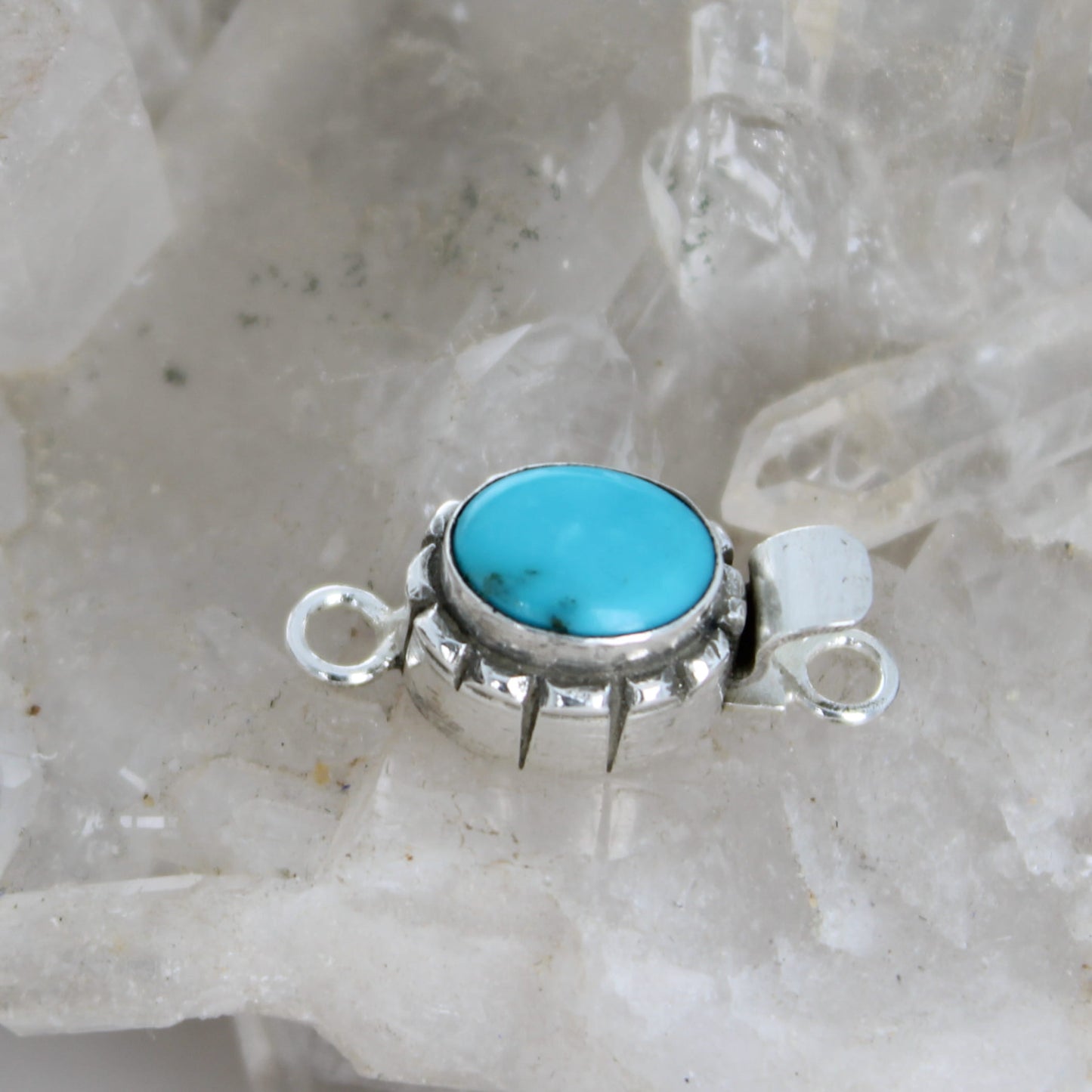 AAA Blue Ridge Turquoise Clasp Sterling Silver Southwestern