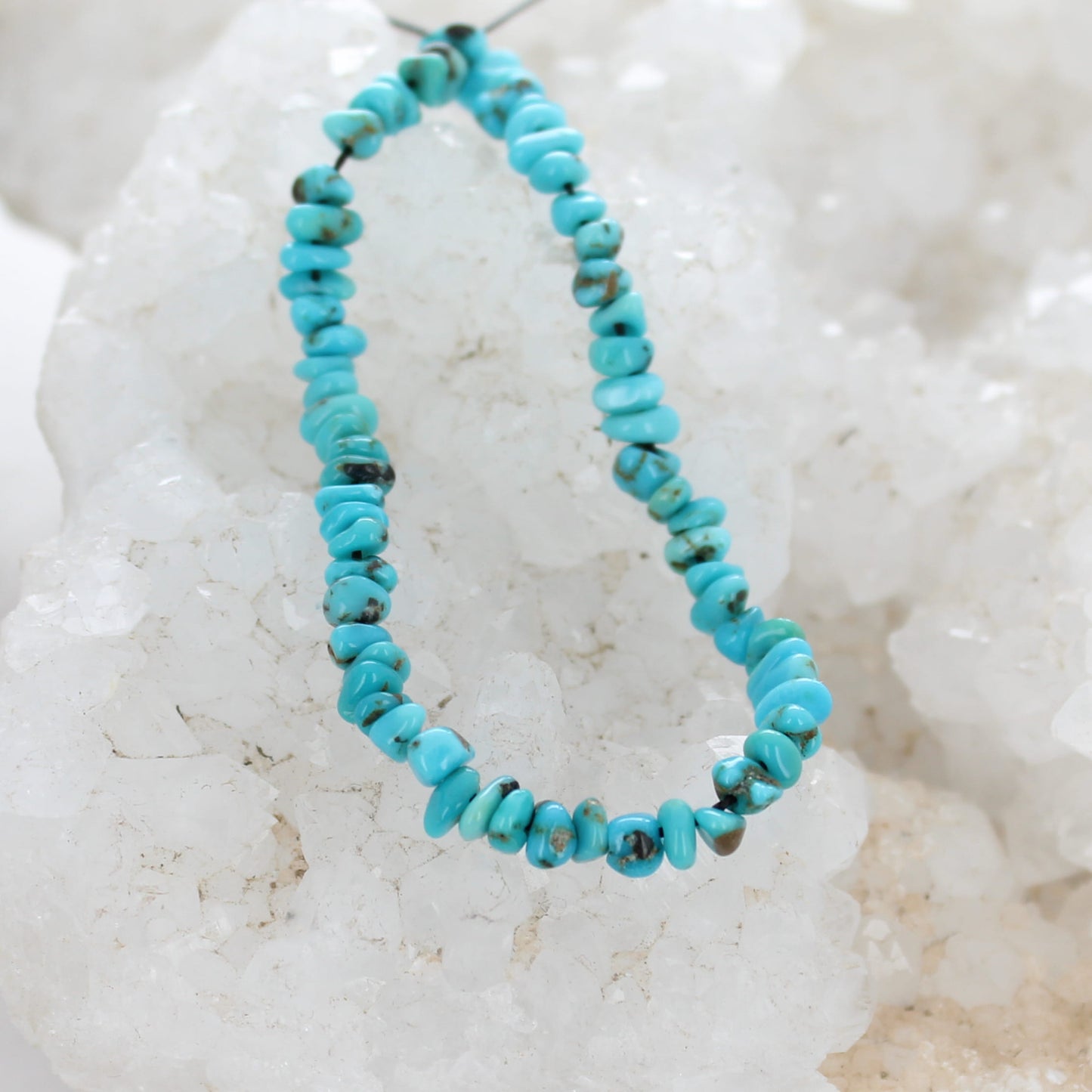 Lone Mountain Turquoise Beads Blue 4-5mm 6"