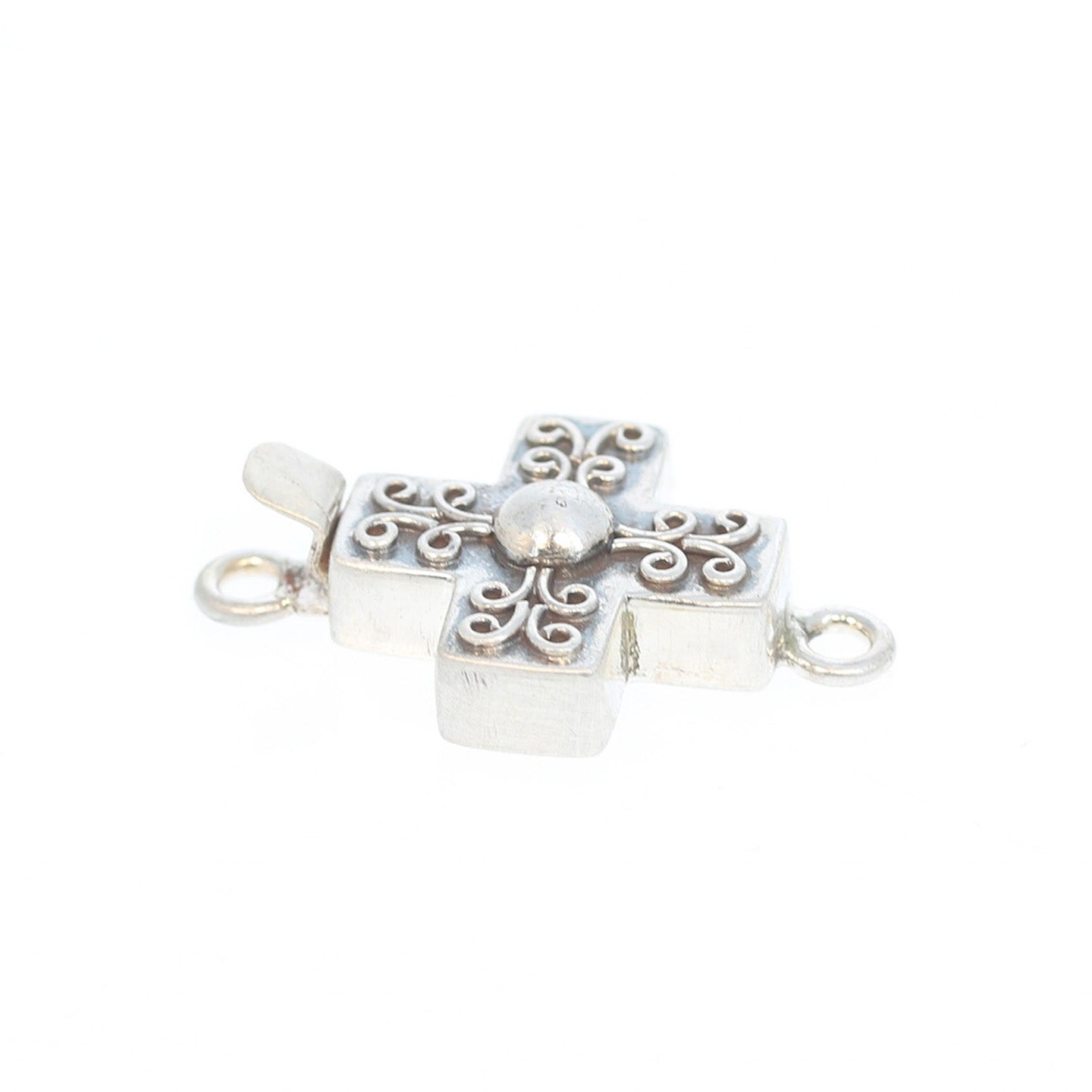 Santa Fe Sterling Filigree Cross Design Clasp -NewWorldGems