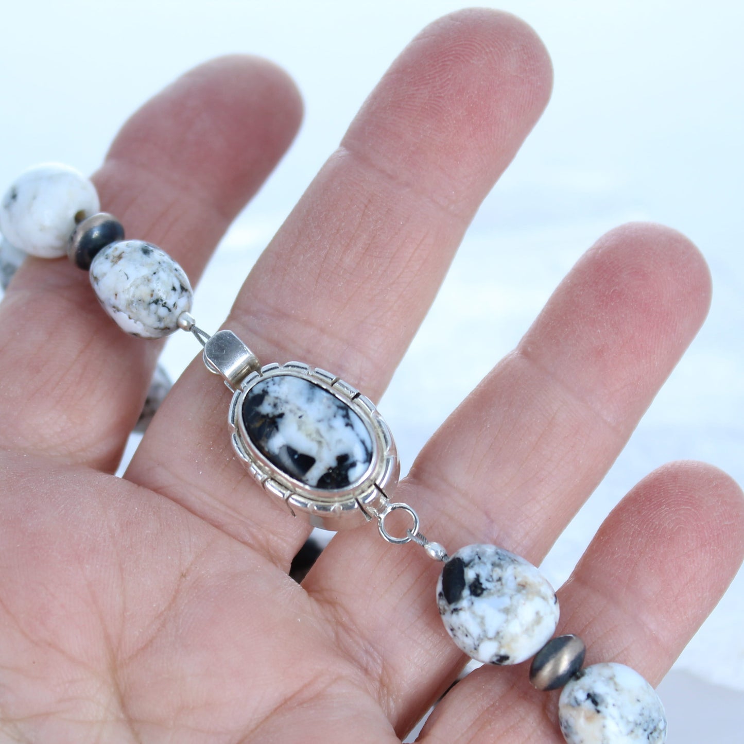 Scared White Buffalo Turquoise Bracelet Southwest Elegance