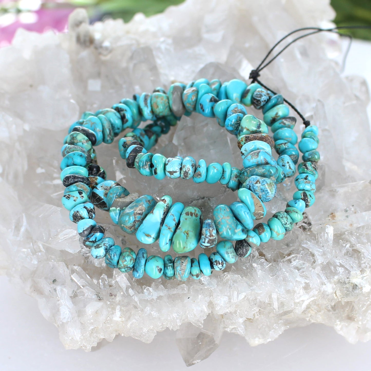 CARICO LAKE TURQUOISE Beads 5-10mm Beautiful Blues