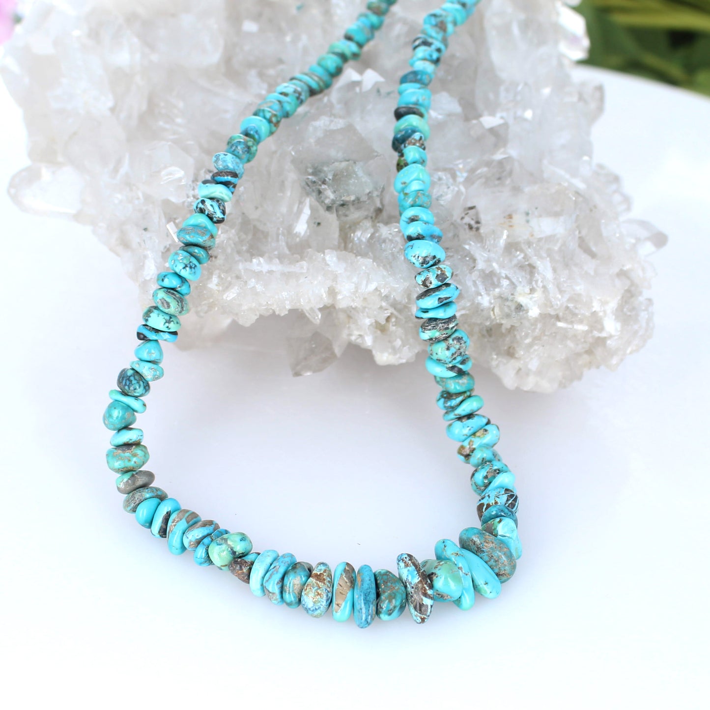 CARICO LAKE TURQUOISE Beads 5-10mm Beautiful Blues