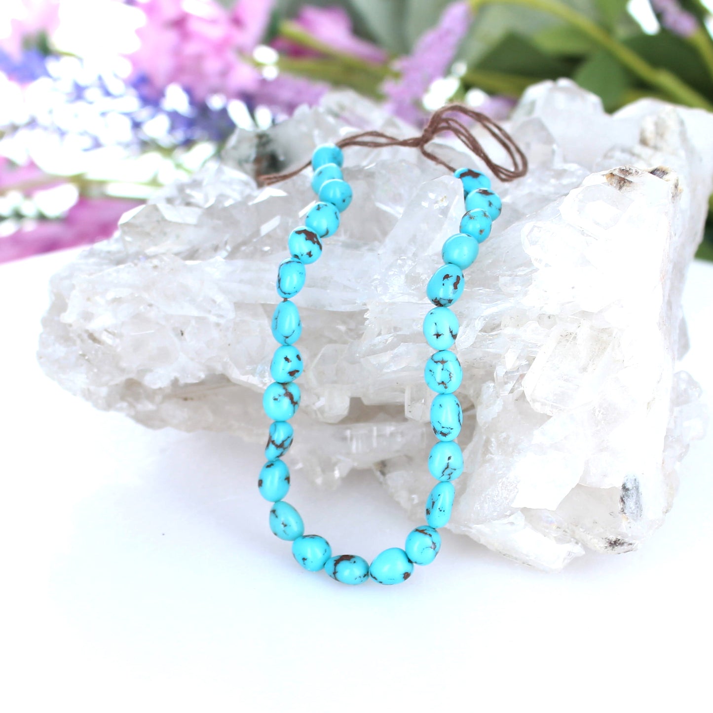 Egyptian Turquoise Beads Strand 5.5-7mm 7"