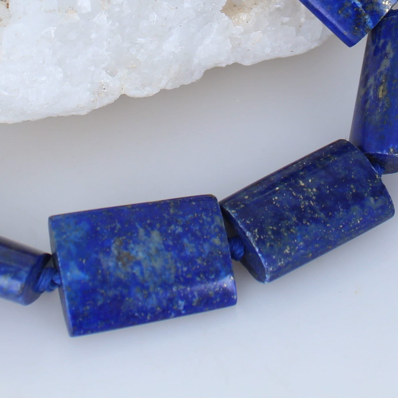 LAPIS BEADS Flat Barrel Shaped Strand 17x12mm to 25x17.5mm -NewWorldGems