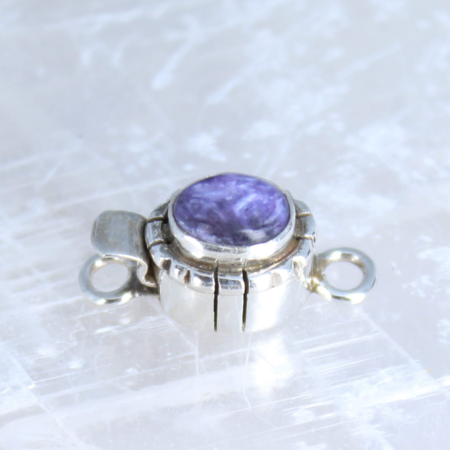 AAA Royal Purple Charoite Sterling Clasp Southwestern Style