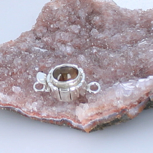 Andesine Gemstone Clasp 8X6mm Southwest Style -NewWorldGems