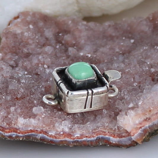 Mint Green Variscite Clasp Southwestern Style 6mm