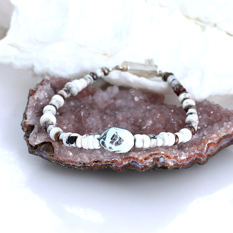 White Buffalo Wild Horse Bracelet Southwest Elegance -NewWorldGems