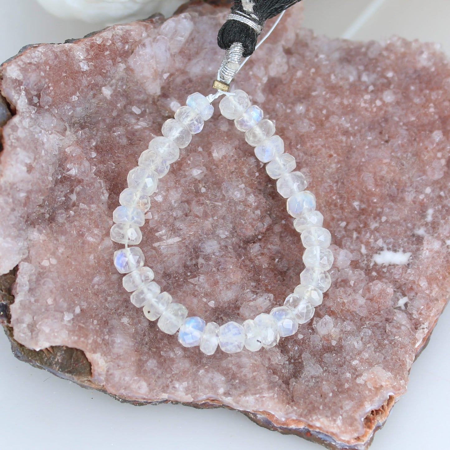 AAA Faceted Moonstone Beads 4.8mm 4" -NewWorldGems