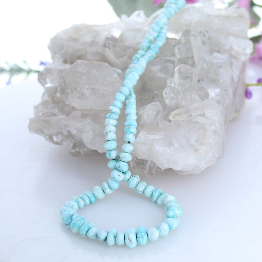 Ethereal Sky Blue Lone Mountain Turquoise Beads 4-9mm