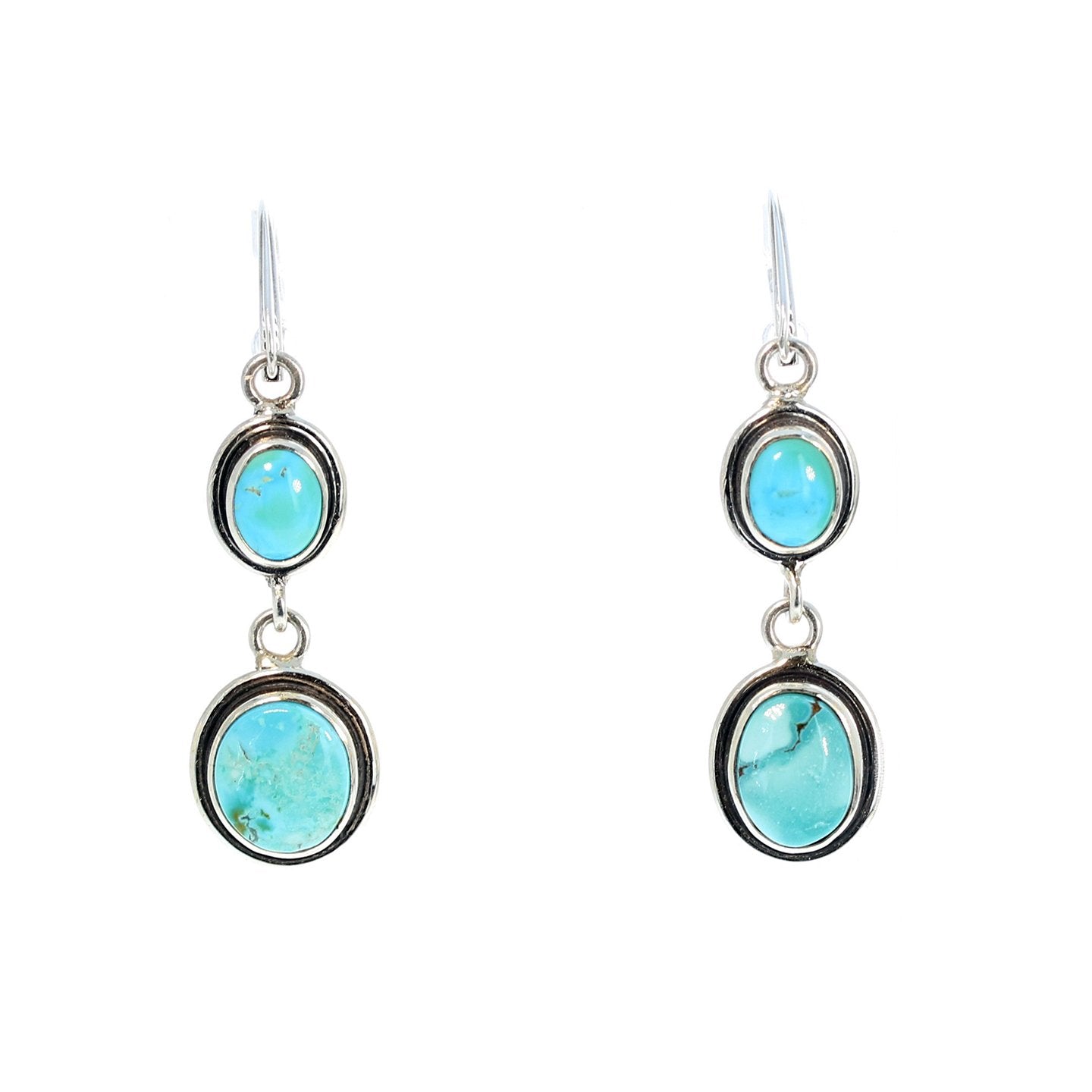 BLUE MOON Turquoise Earrings Robins Egg Blue Southwest -NewWorldGems