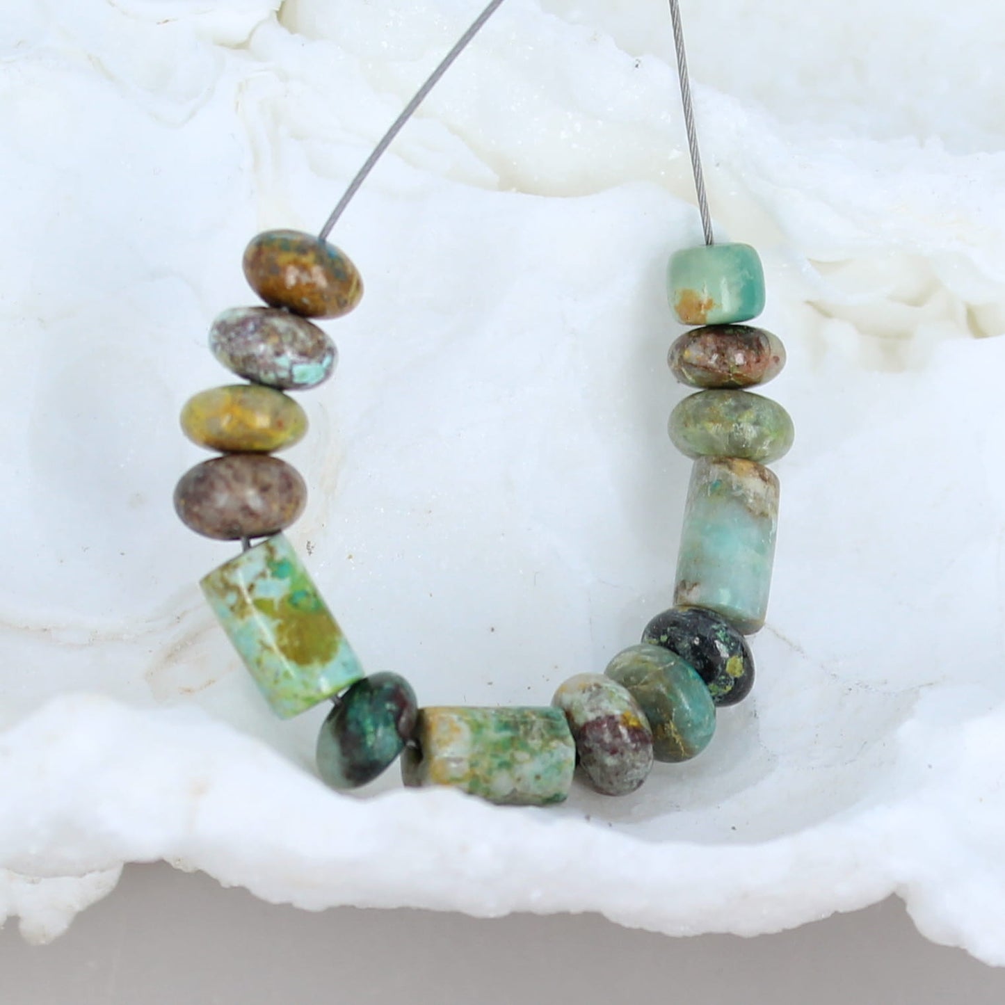 Vintage Stock PRIMAVERA STONE BEADS Set -NewWorldGems
