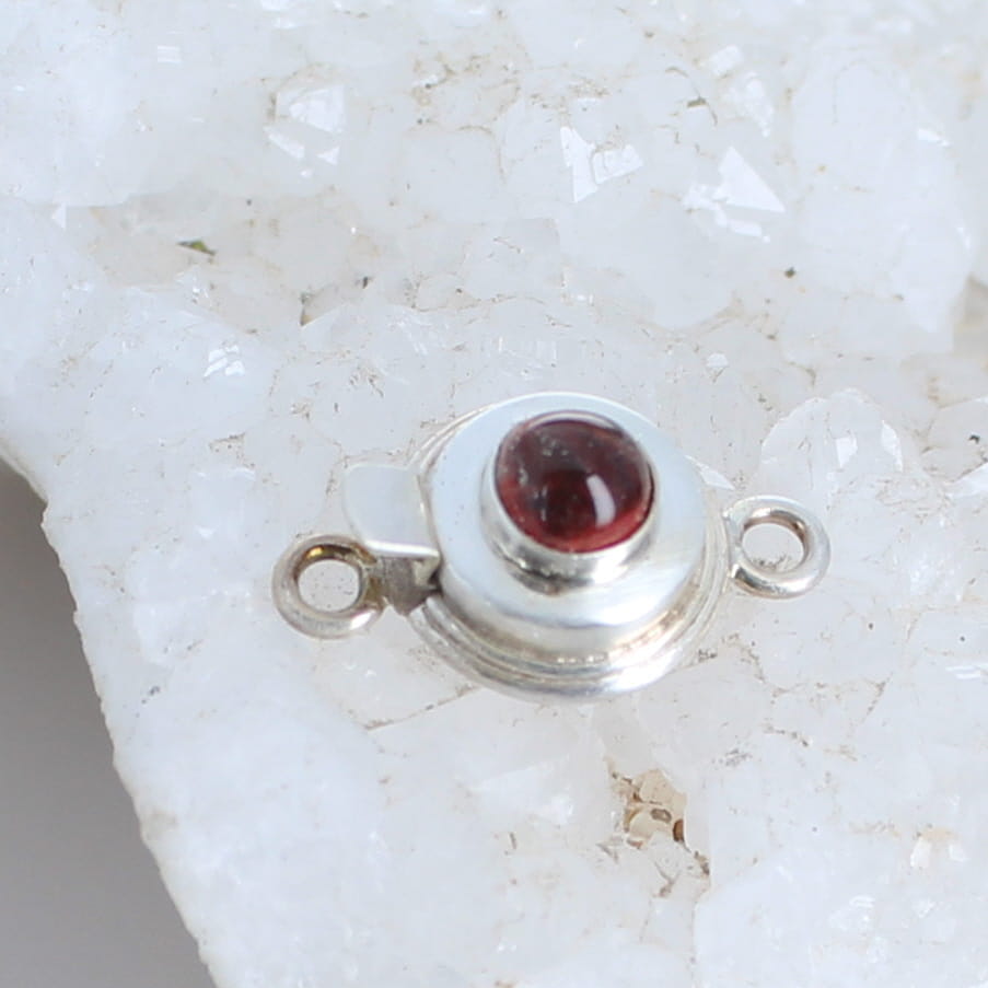 AAA Andesine Clasp Sterling Silver Round Classic Design -NewWorldGems