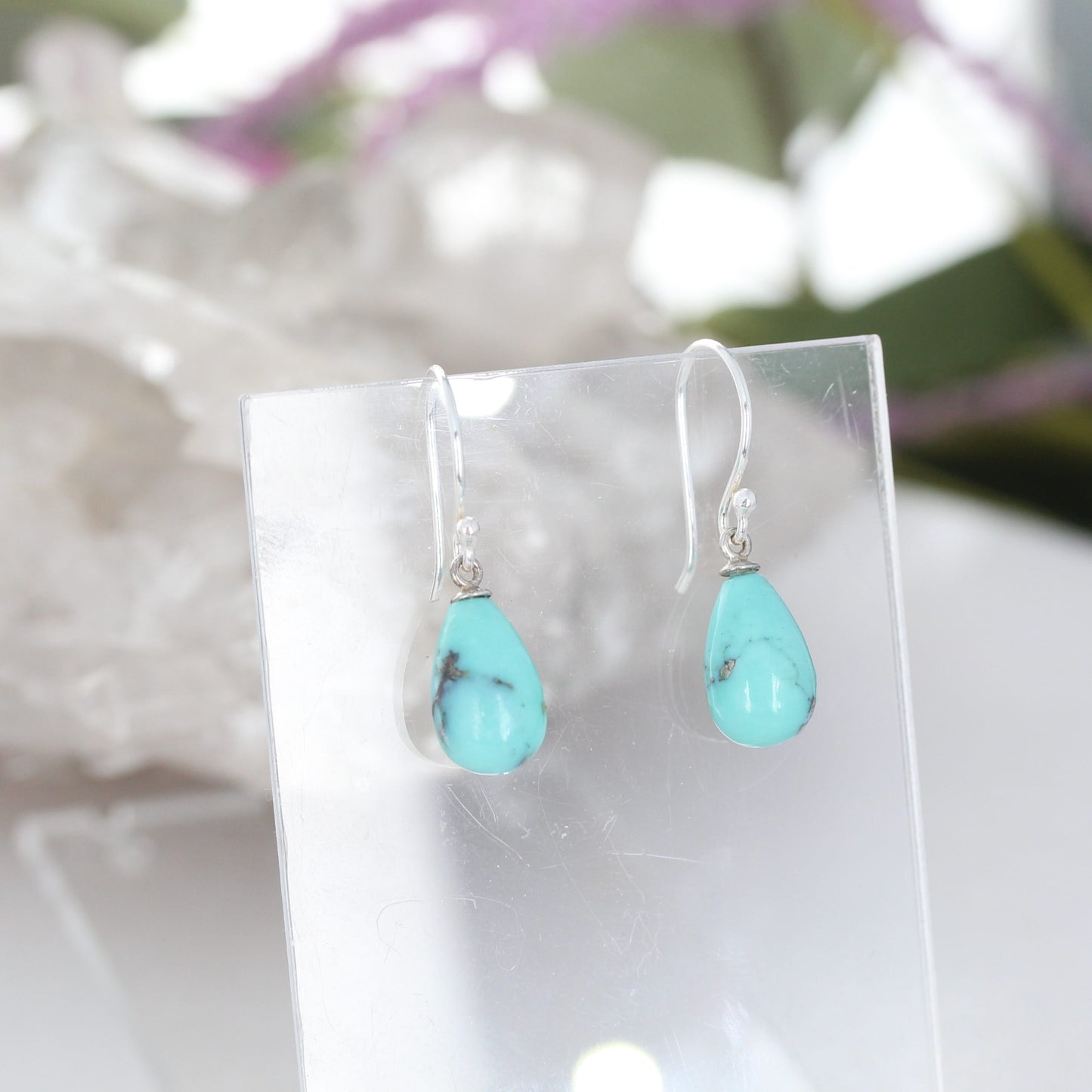 CAMPITOS TURQUOISE EARRINGS Free Form Sterling