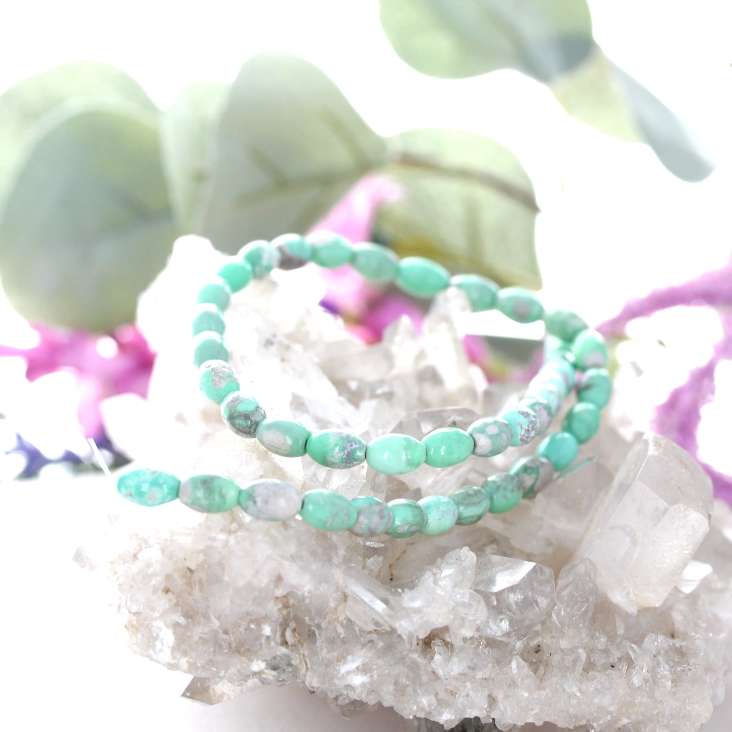 VARISCITE BEADS Tapered Barrel Shaped 6.5x9mm 16"