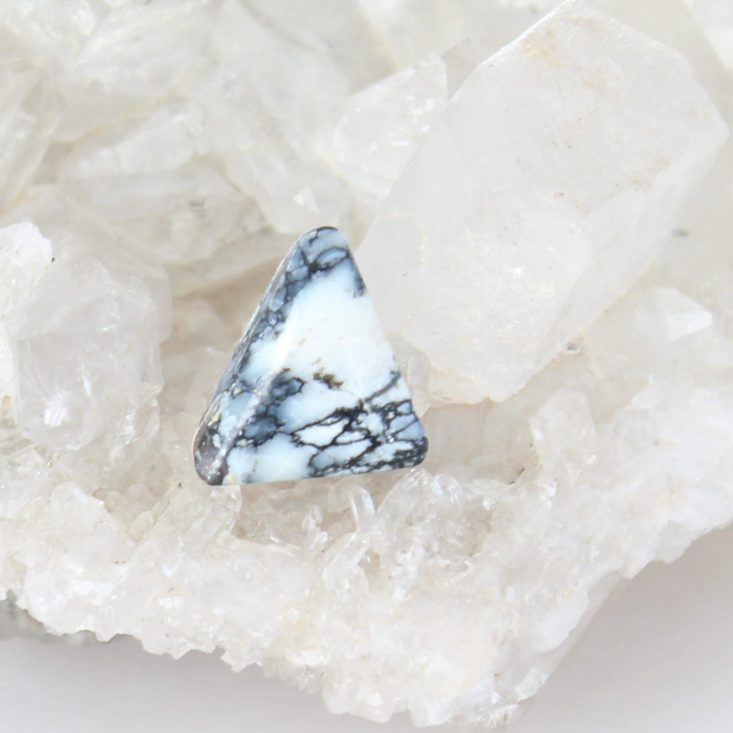 Lilac Turquoise Triangle Shaped Cabochon