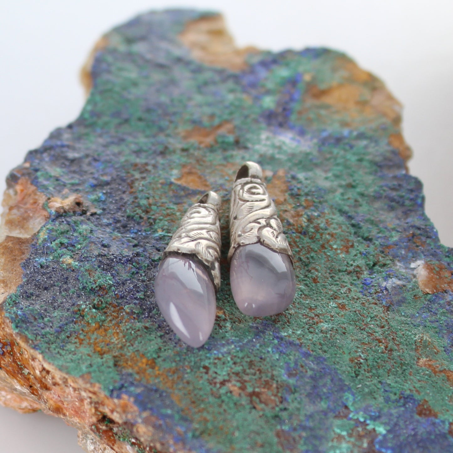 ROSE QUARTZ Sterling Floral Design Components -NewWorldGems