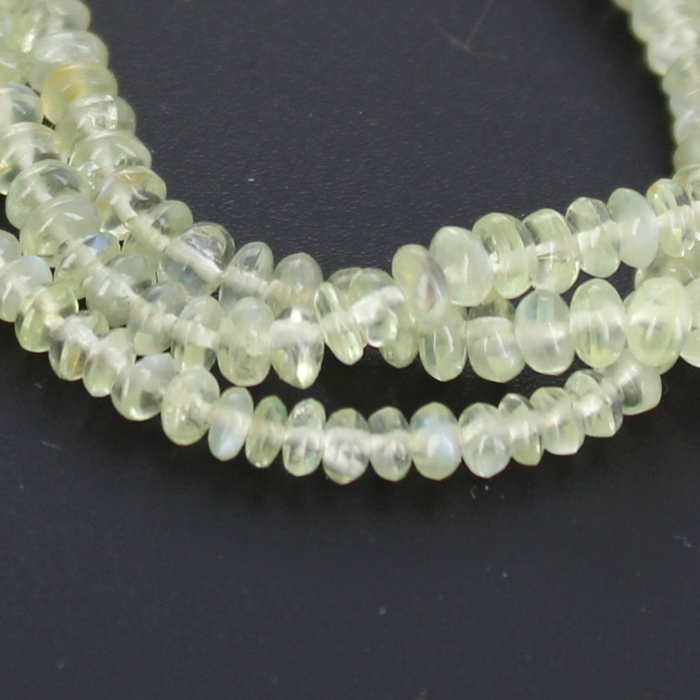 SPARKLING CHRYSOBERYL Beads Rondelles 2.6-5mm 16" -NewWorldGems