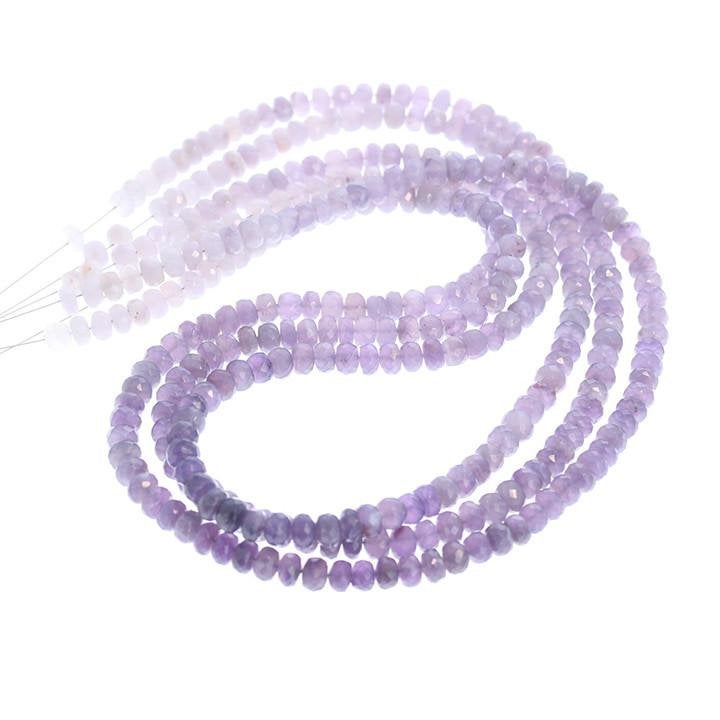 New* Indonesian Purple Chalcedony Beads Faceted 6mm -NewWorldGems