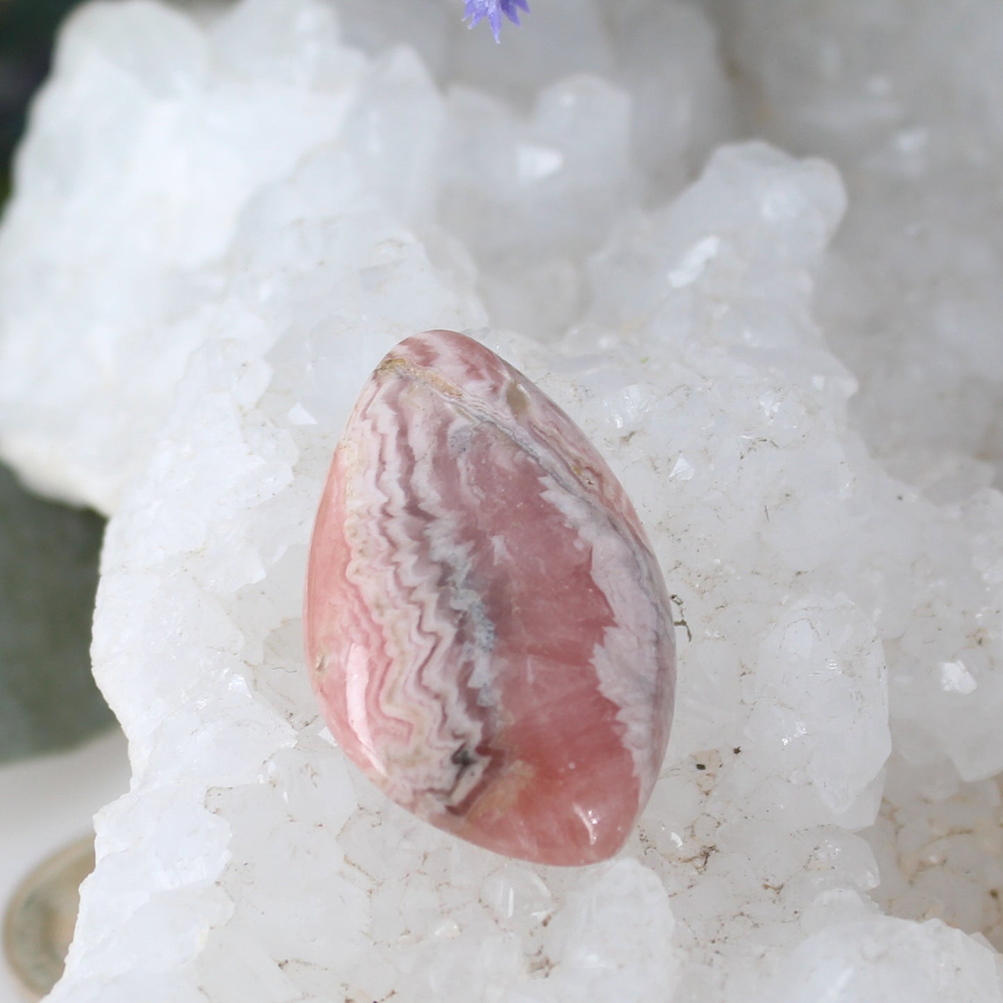 RHODOCHROSITE CABOCHON Large Teardrop 35x21mm -NewWorldGems