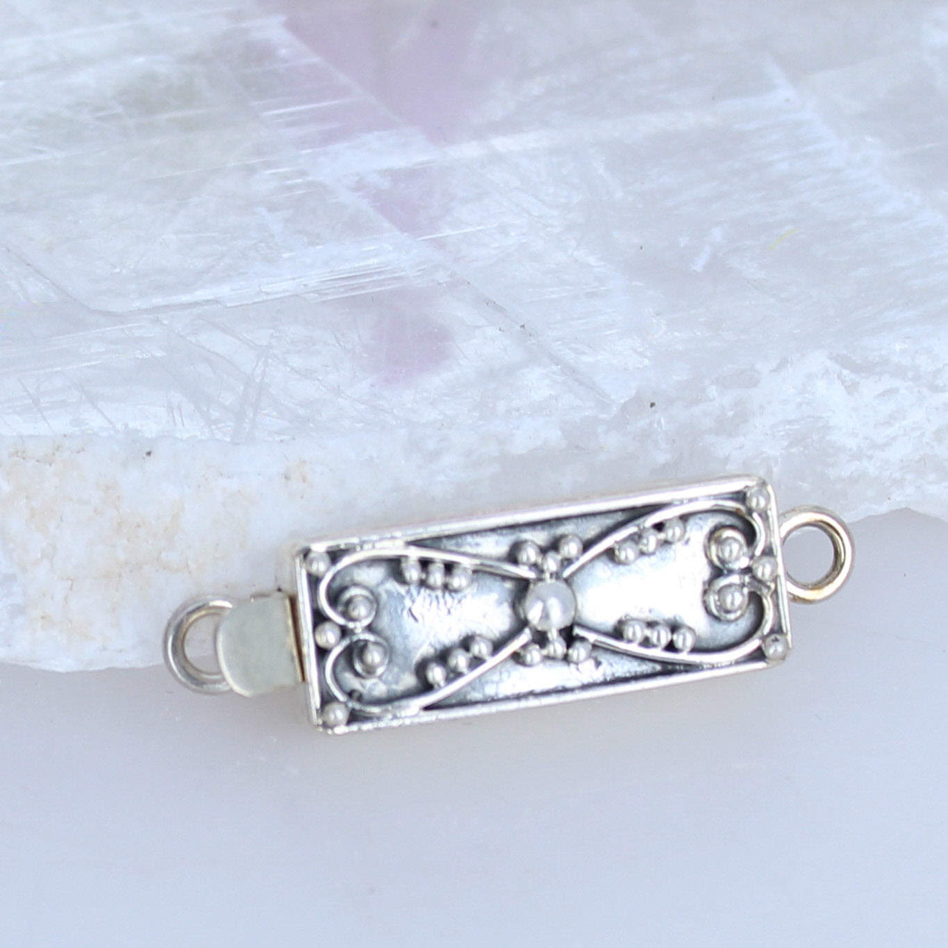 BALI STYLE Sterling Silver Clasp Handmade Without Gemstone -NewWorldGems