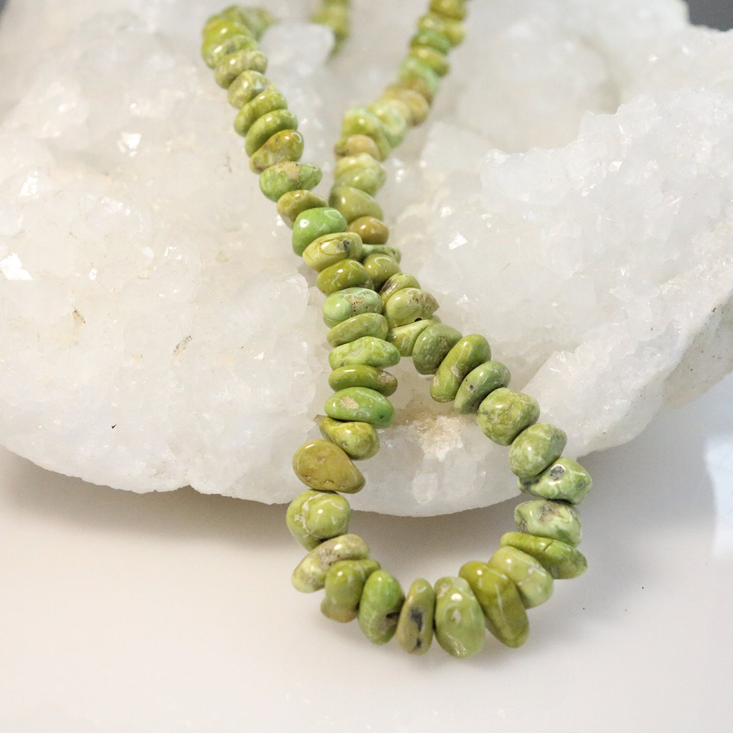 Verde Valley Mexican Turquoise Beads Yellow Green 6-11mm -NewWorldGems